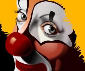 пазл Клоун носом красное лицо